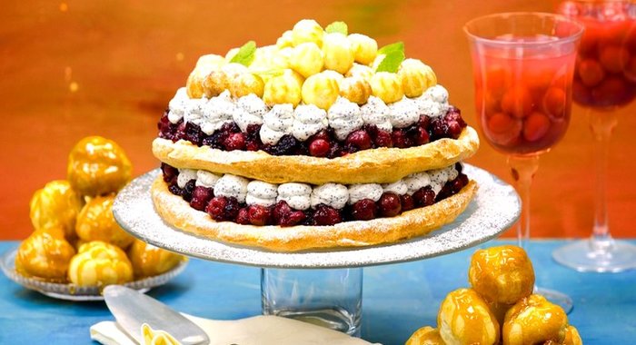 Торт из заварного теста с медом