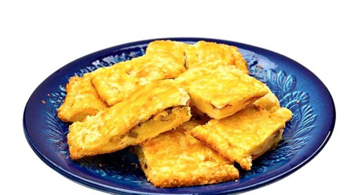 Слоеный пирог с картофелем и мятой