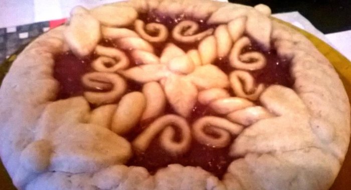 Песочный пирог с вареньем в мультиварке