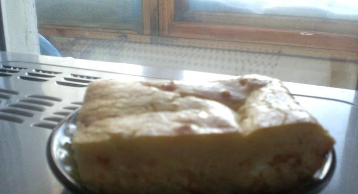 Пирог с луково - сырной начинкой