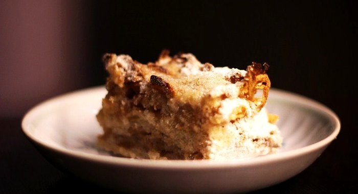 Насыпной яблочный пирог