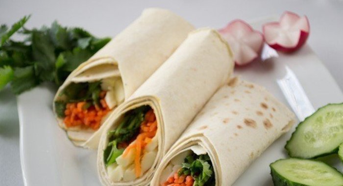 Лаваш с кальмарами