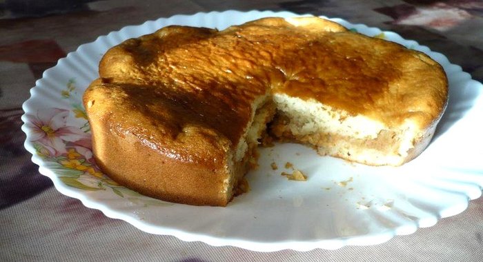 Сметанник с яблоками