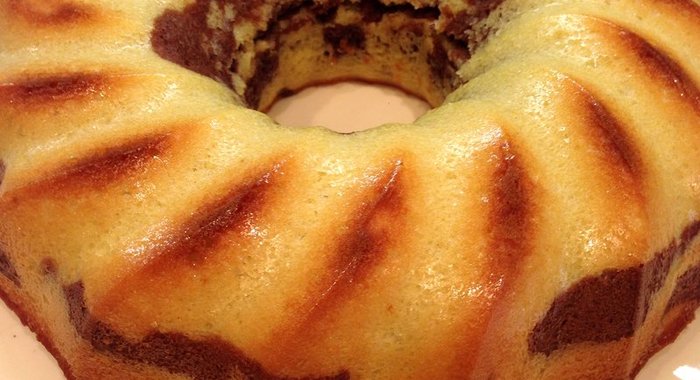 Пирог «Зебра» на мацони