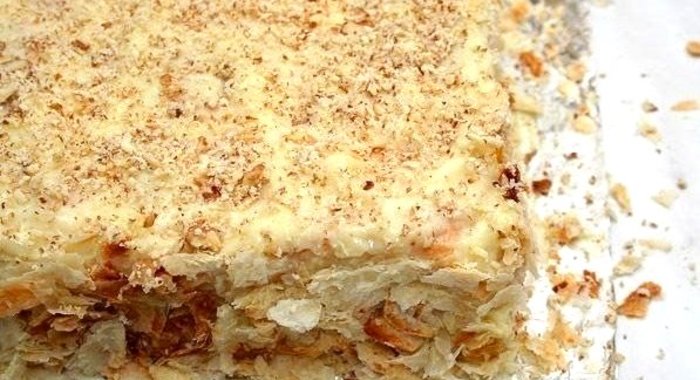 Торт «Наполеон» с заварным кремом