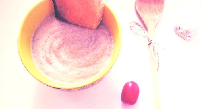 Суп-пюре из шампиньонов со сметаной