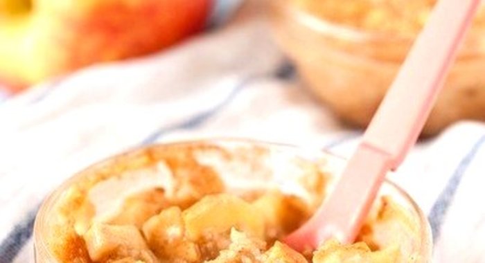 Овсянка с яблоками и корицей в духовке