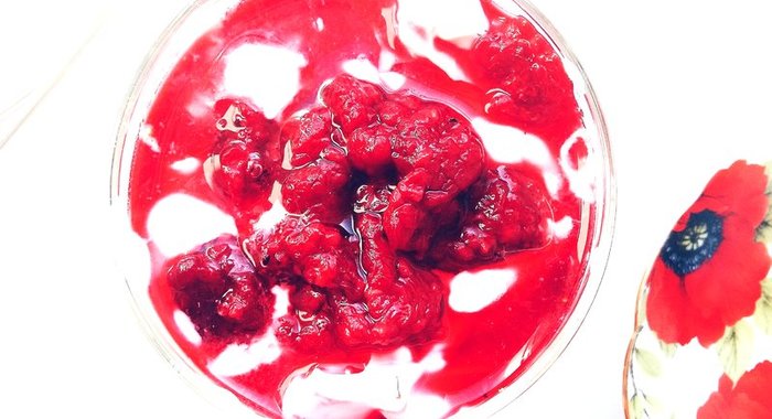 Трайфл с малиной