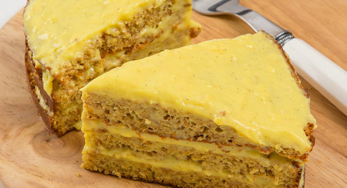 Диетический бисквитный медовик