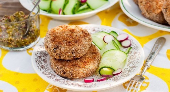 Котлетки из нута с тыквой