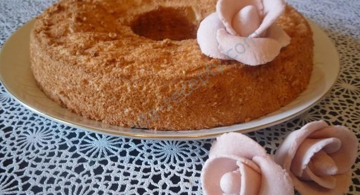 Пышный бисквит для торта Ангельский