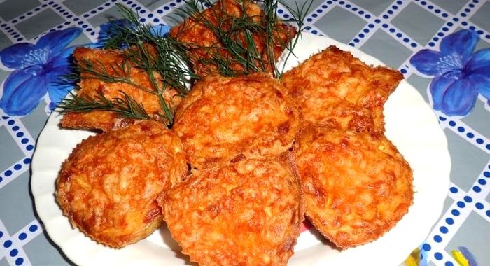 Маффины из кабачка и сыра