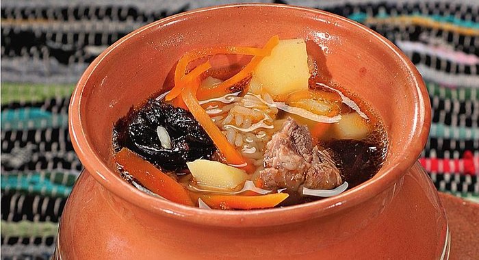 Суп Хорда с черносливом