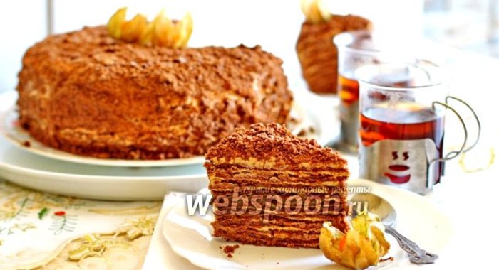 Шоколадный медовик