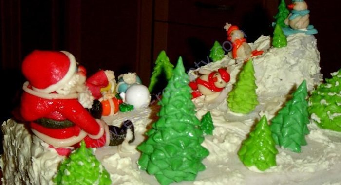 Новогодний торт Зимняя сказка