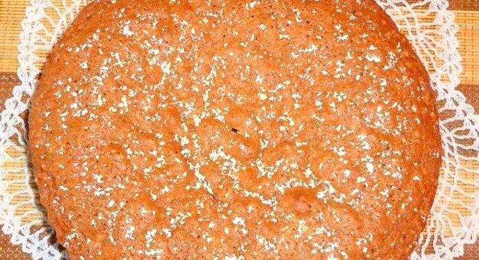 Шоколадный пирог с маком