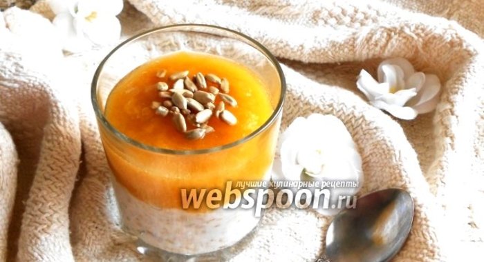 Десерт из овсянки с джемом