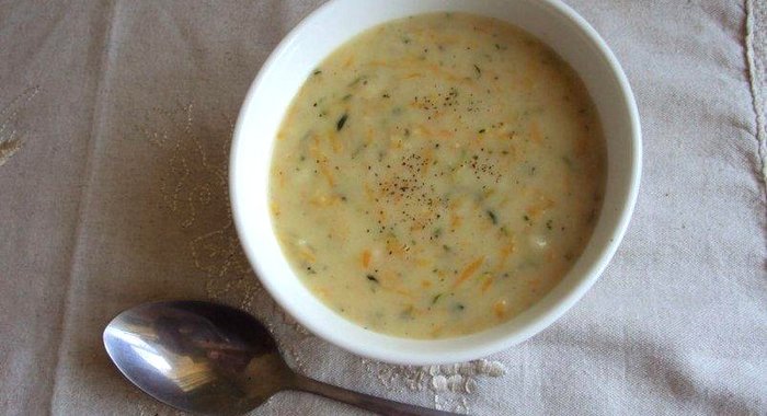 Сливочный суп с цуккини и морковью