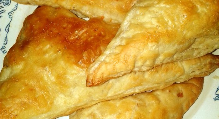 Слойки с курицей и сыром