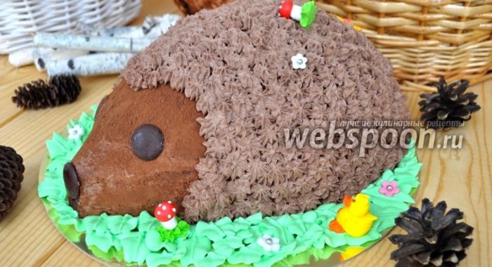 Торт шоколадный «Ёжик»