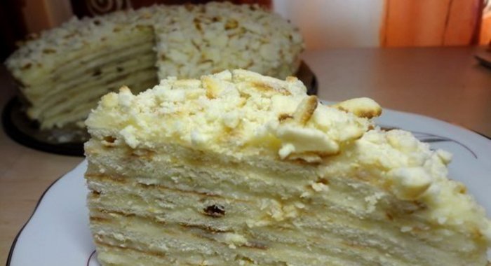 Творожный торт на сковороде