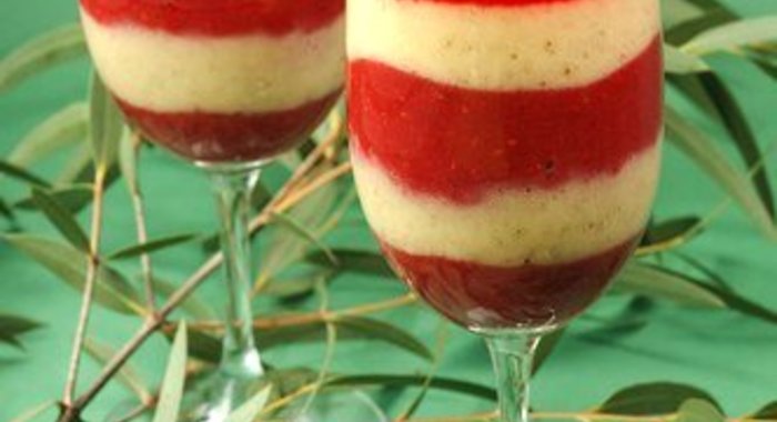 Клубничное парфе с тапиокой