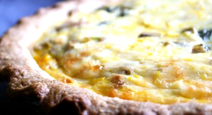 Пирог охотничий с лесными грибами