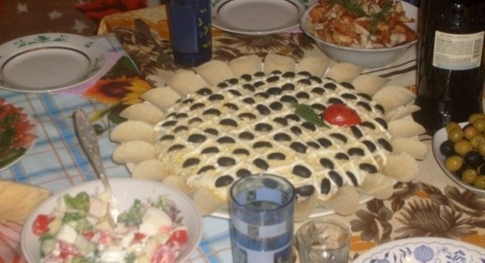 Салат «Подсолнух»