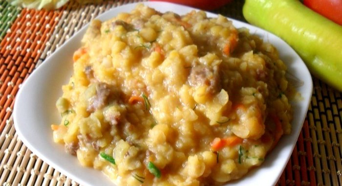 Гороховая каша в мультиварке без замачивания