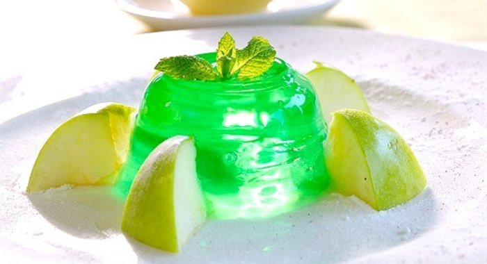 Желе из зеленых яблок