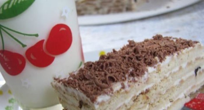 Детский торт без выпечки