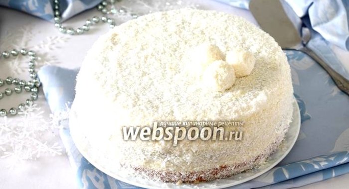 Торт «Снежная сказка» в мультиварке