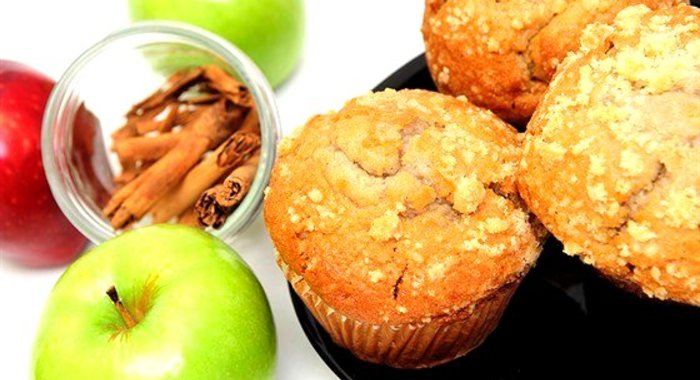 Маффины с яблоками
