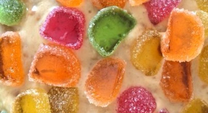 Торт сметанно-банановый с мармеладом