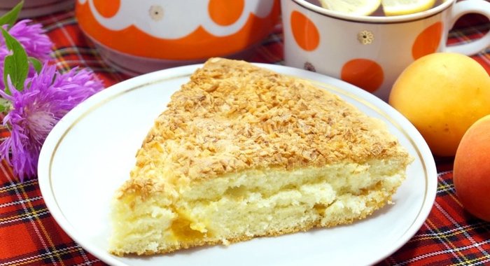Пирог с абрикосами