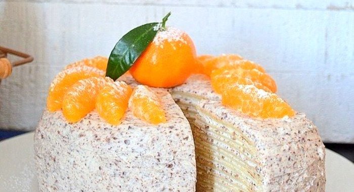 Блинный торт с шоколадом