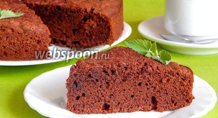 Гречневый пирог с шоколадом и коньяком