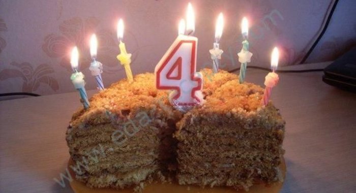 Торт медовик со сгущенкой