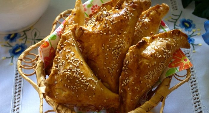 Конвертики из бездрожжевого слоеного теста