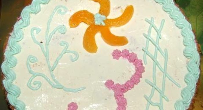 Торт с абрикосами