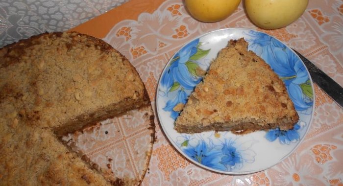 Пряный яблочный пирог с песочной крошкой от Джейми Оливера