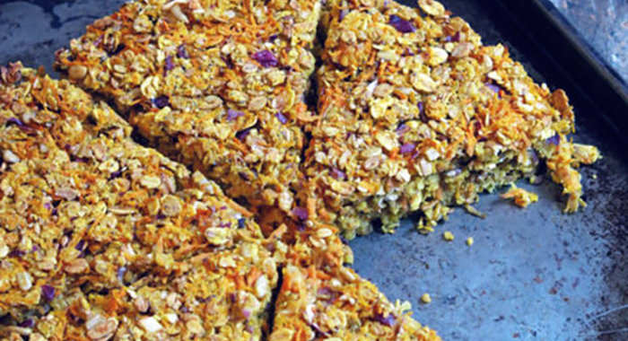 Овсяный пирог с овощами