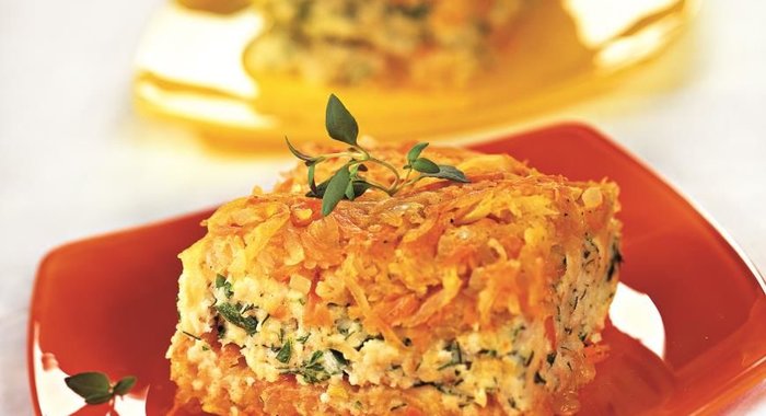 Рыбная запеканка с овощами