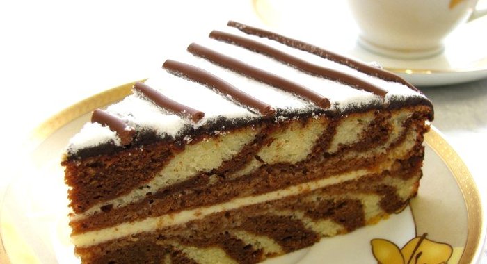 Торт «Зебра»