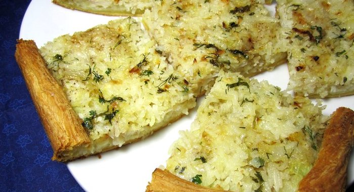 Пирог с минтаем