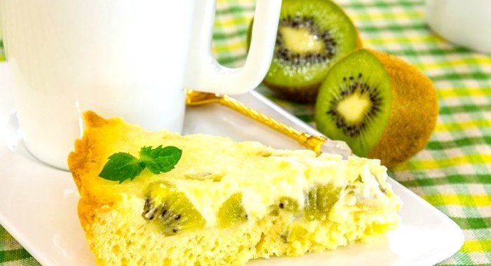 Пирог с киви