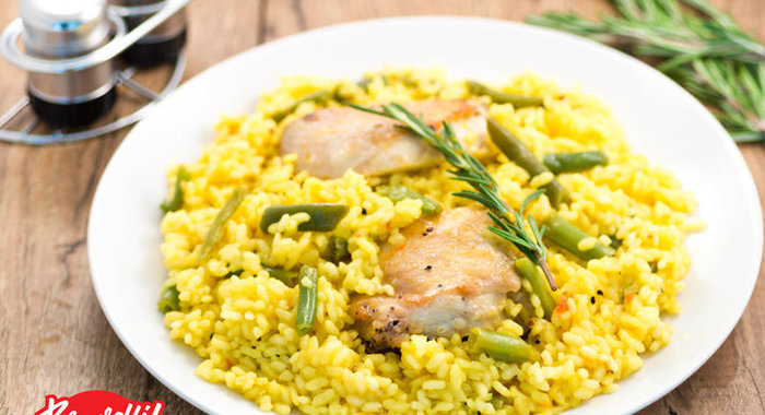 Паэлья с курицей