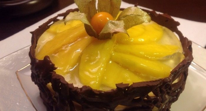 Мини-торты с манго