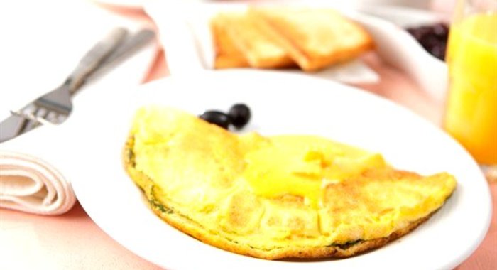 Яичный паровой омлет