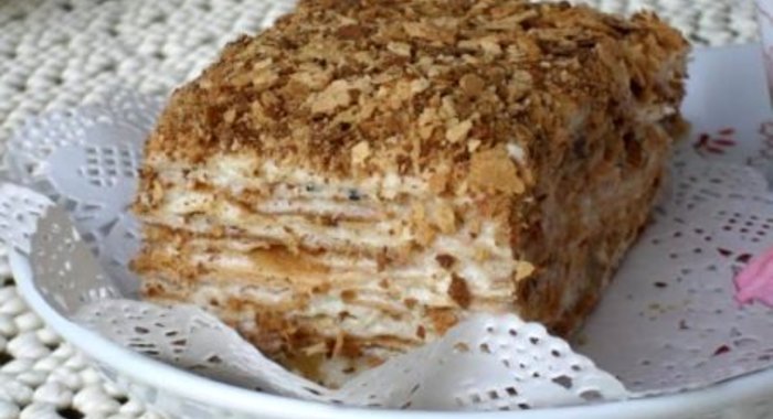 Торт Наполеон на скорую руку